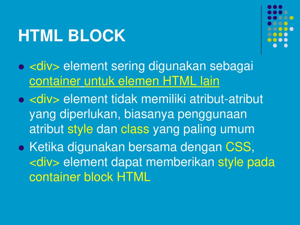 Div element. Блоки в html.