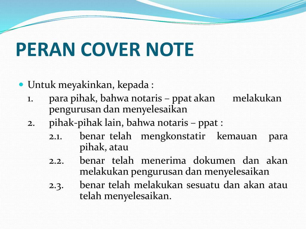 49+ Contoh cover note notaris ideas in 2021 