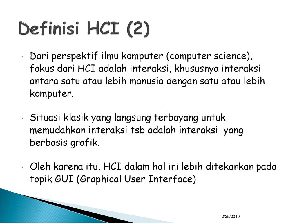 Pengenalan HCI : Interaksi Manusia & Komputer - Ppt Download