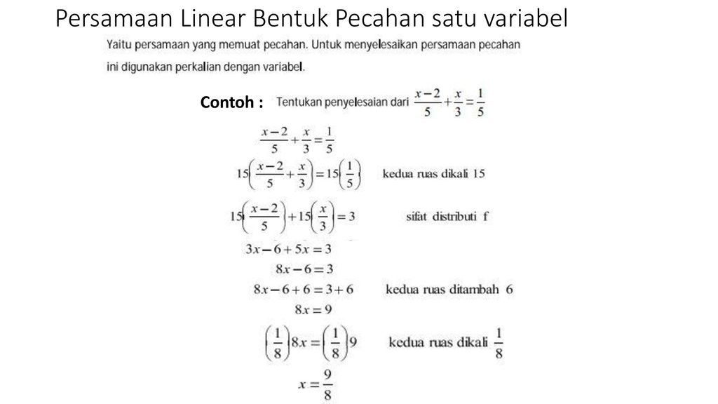 39+ Kumpulan soal persamaan dan pertidaksamaan linear satu variabel kelas 7 ideas