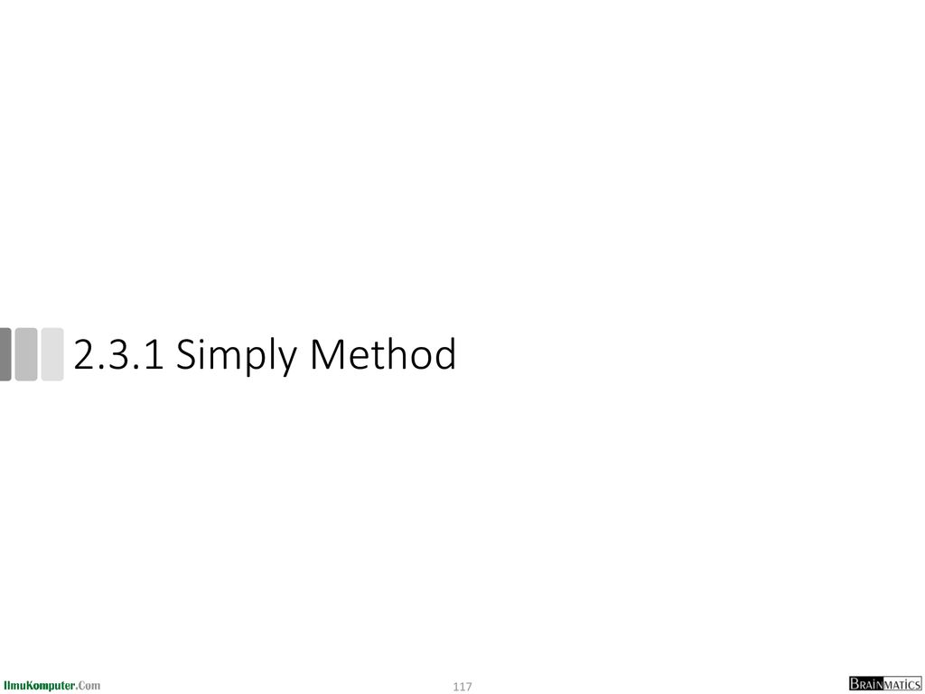 2.3.1 Simply Method