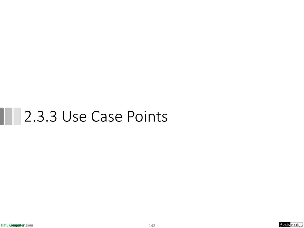 2.3.3 Use Case Points