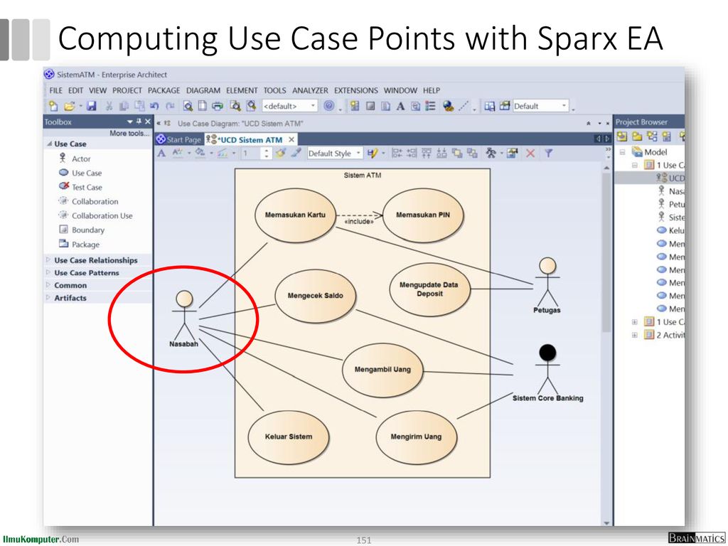 Computing Use Case Points with Sparx EA