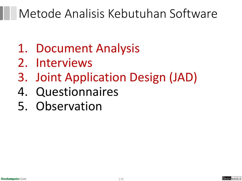 Metode Analisis Kebutuhan Software