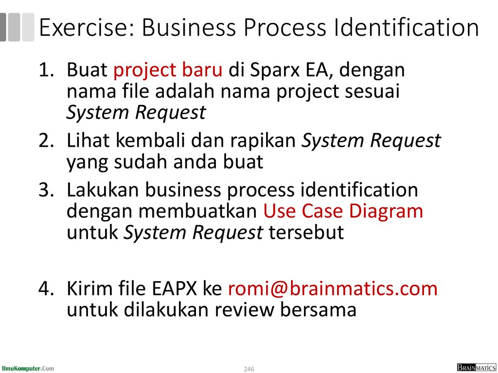 Exercise: Business Process Identification