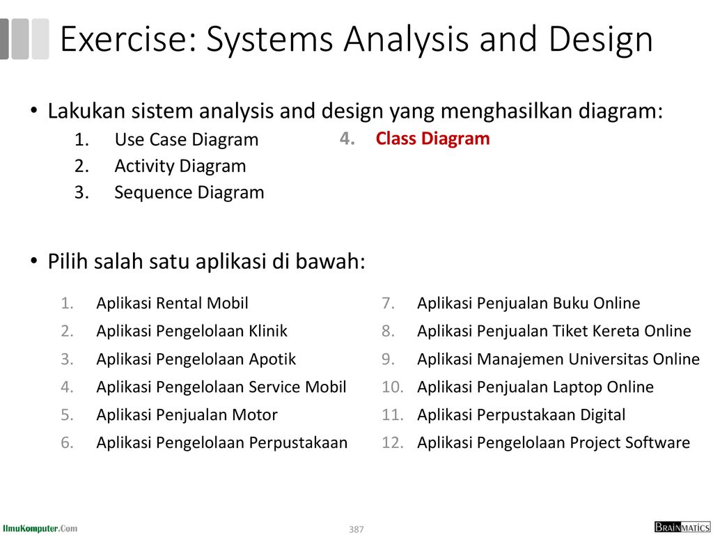 Exercise: Systems Analysis and Design