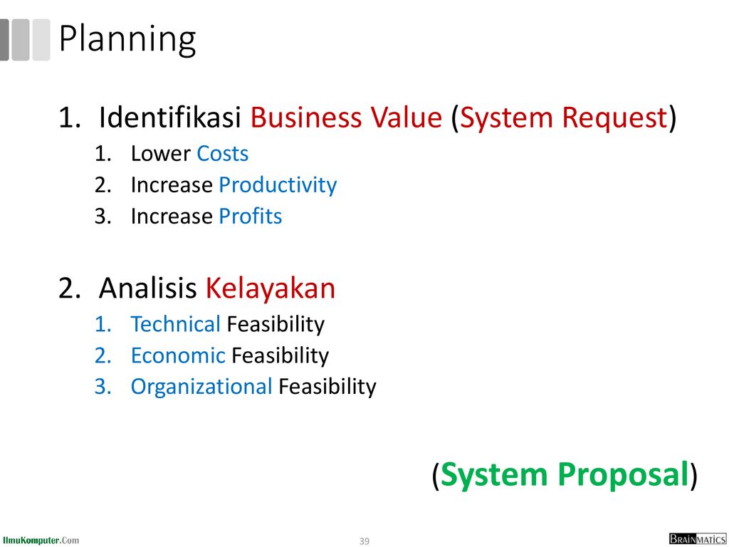 Planning Identifikasi Business Value (System Request)
