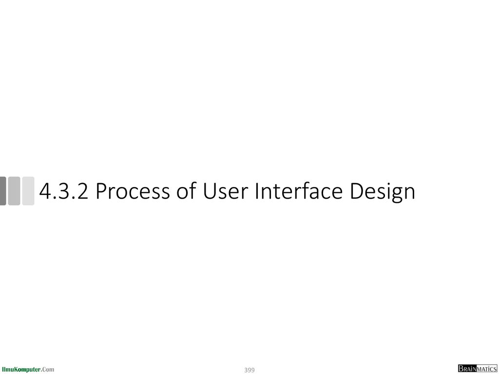 4.3.2 Process of User Interface Design