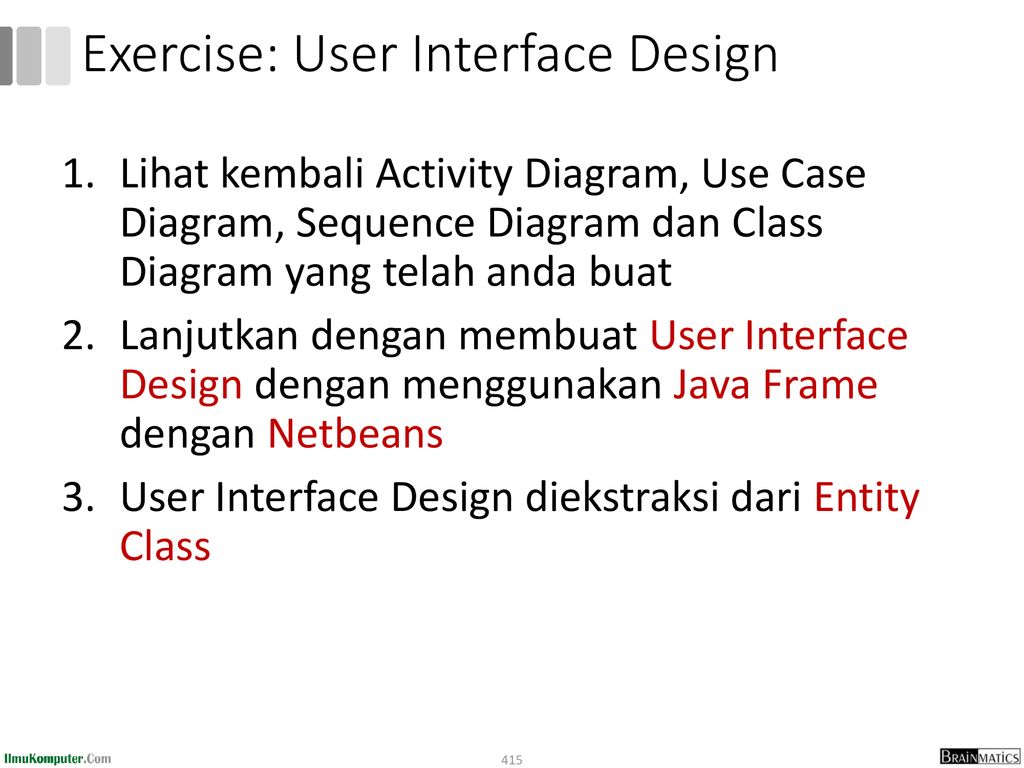 Exercise: User Interface Design