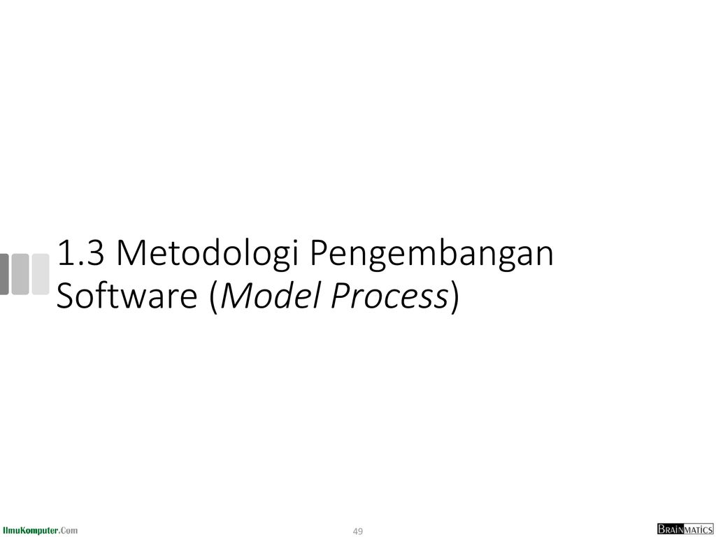 1.3 Metodologi Pengembangan Software (Model Process)