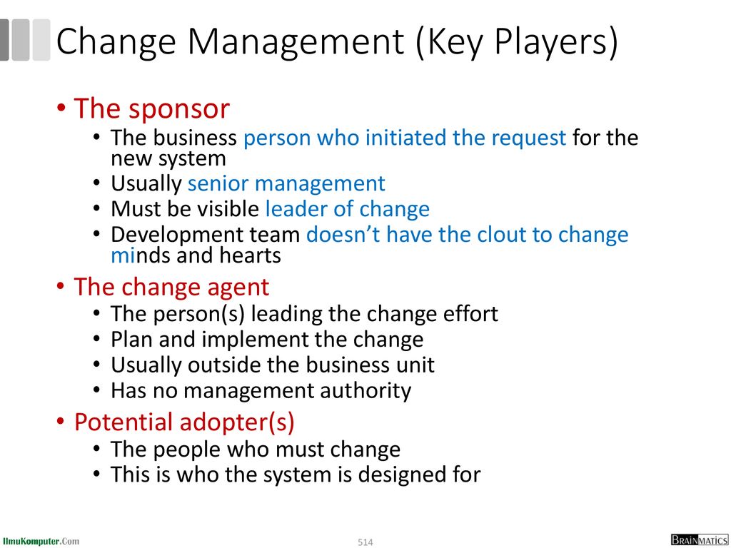 Change Management (Key Players)
