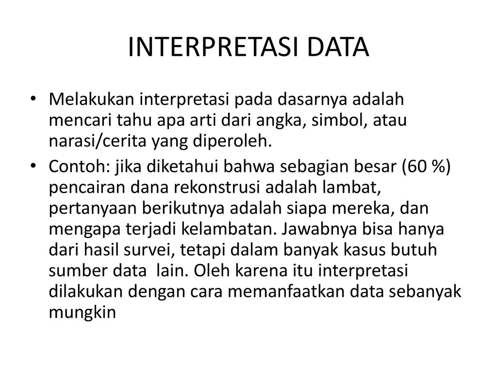 Analisis Dan Interpretasi Ppt Download