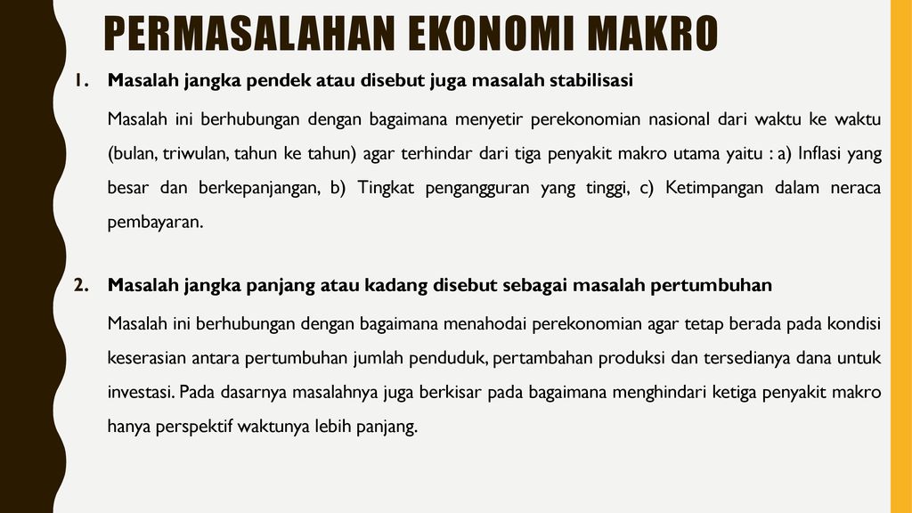 Konsep Dasar Ekonomi Makro Ppt Download