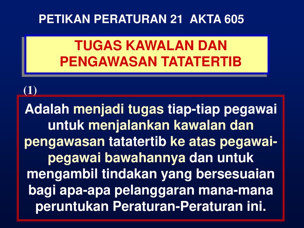 PENGENALAN KEPADA PENGURUSAN TATATERTIB - AKTA BADAN-BADAN BERKANUN ...