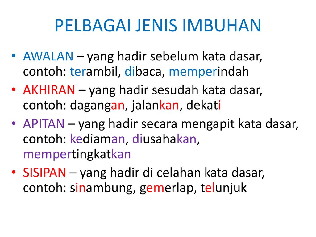 Mofologi Bahasa Melayu