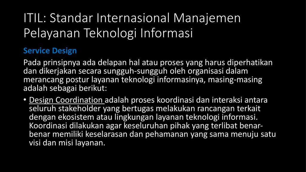 Lingkup Layanan Teknologi Informasi Layanan Administratif