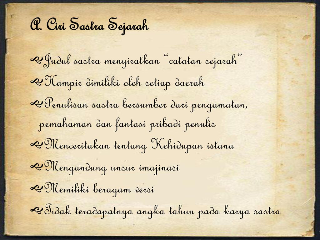 Sastra Melayu Klasik Sebagai Catatan Sejarah Ppt Download