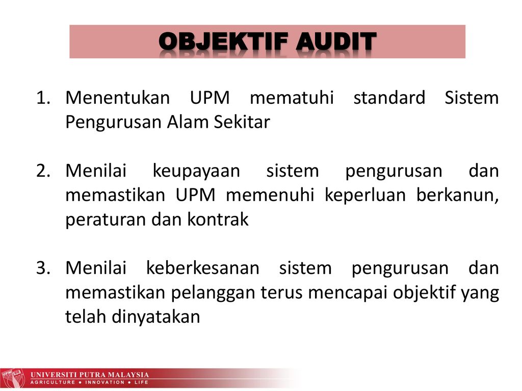 Audit Pemantauan Semakan 1 Sistem Pengurusan Alam Sekitar Ppt Download