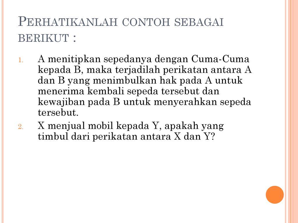 HUKUM PERIKATAN. - Ppt Download