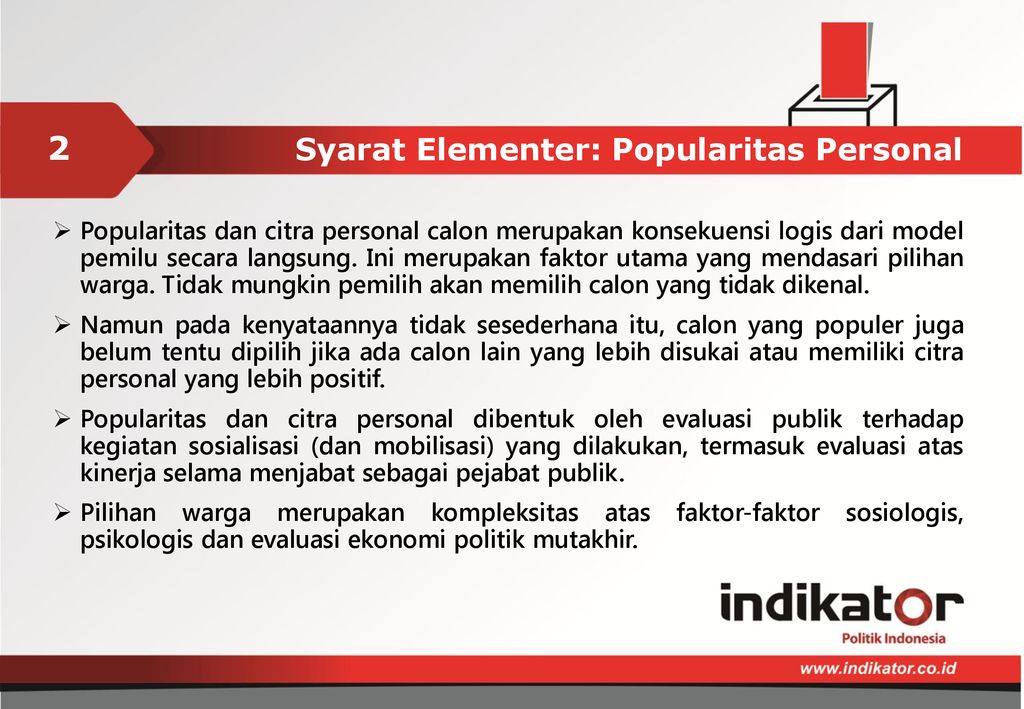 Survei Politik Sebagai Tolok Ukur Membaca Perilaku Pemilih - Ppt Download