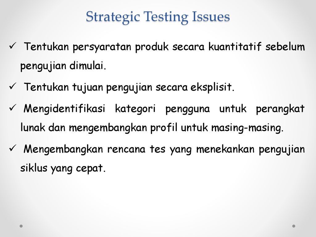 Issues test