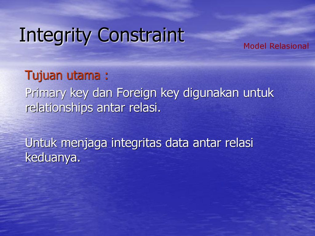 Integrity constraint violation. Integrity constraint on data.