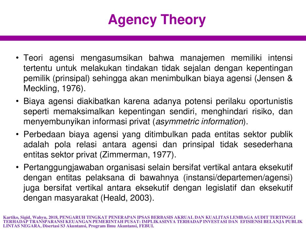 Agent theory