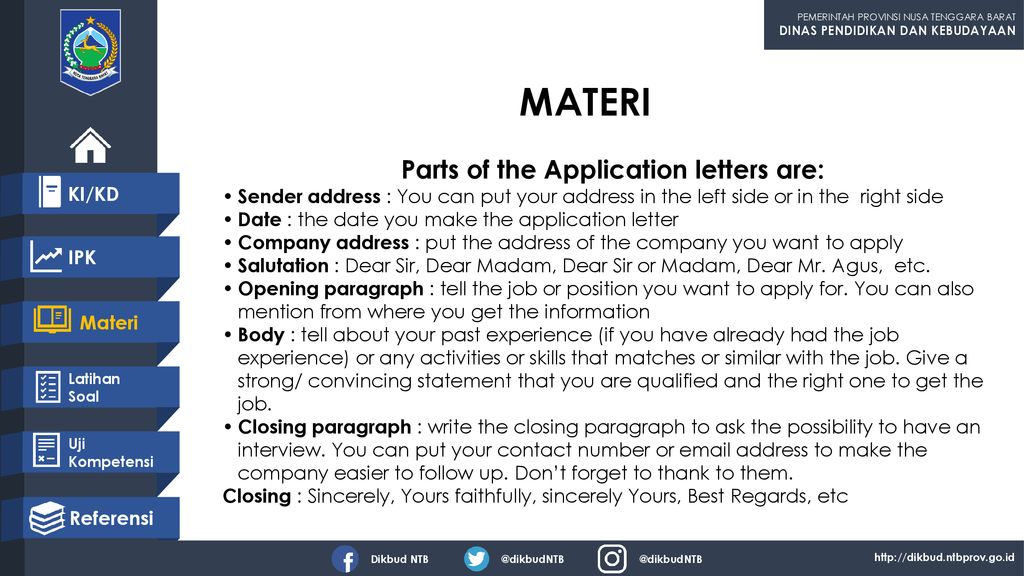 Materi Application Letter Kelas 12 Ppt - Homecare24