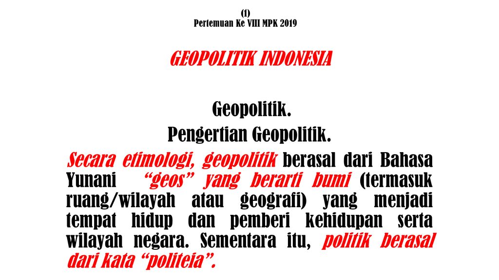 (1) Pertemuan Ke VIII MPK Ppt Download