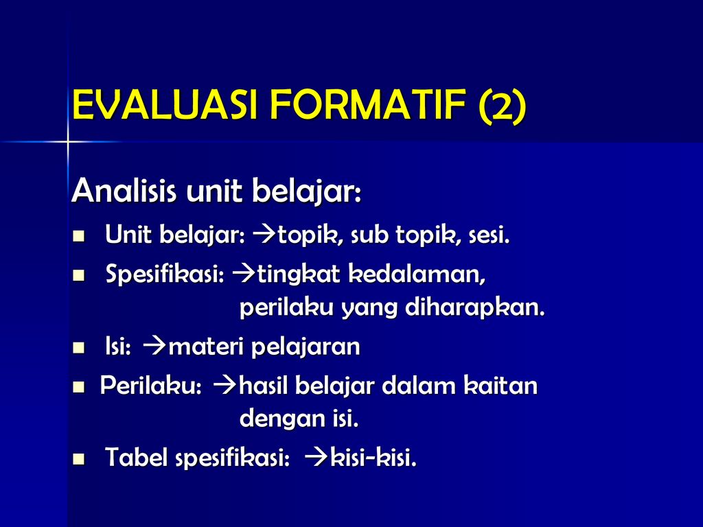 EVALUASI PEMBELAJARAN - Ppt Download