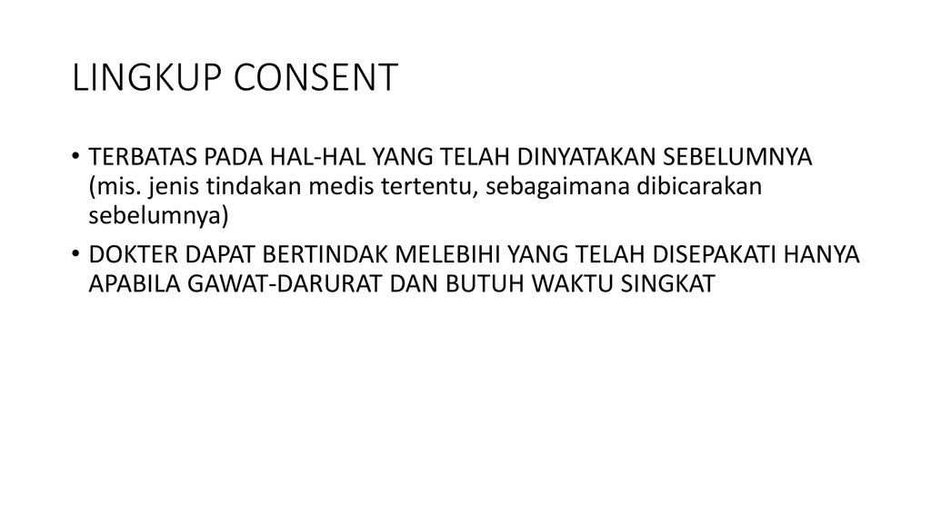 Persetujuan Tindakan Medik Informed Consent Dan Ppt Download 