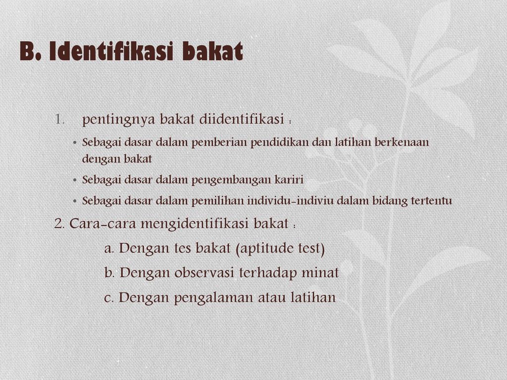 Pengertian Bakat Dan Minat – Ujian