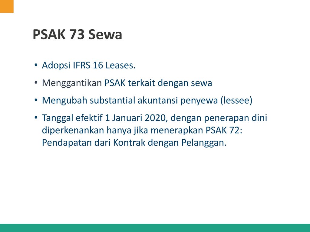 PSAK 73 SEWA. - Ppt Download