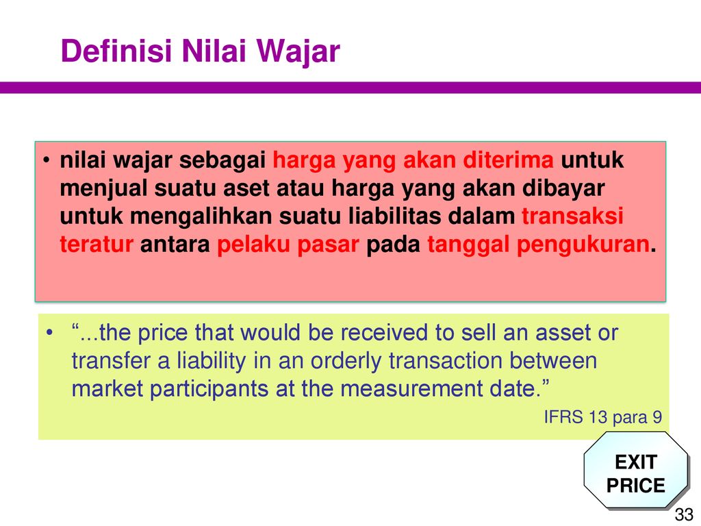 NILAI WAJAR MENURUT PSAK 68 DAN PENERAPANNYA DALAM PSAK - Ppt Download