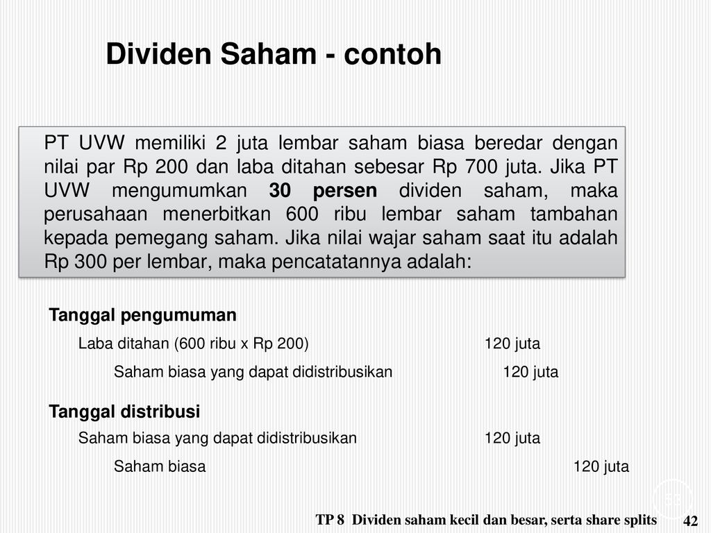 Contoh Soal Dividen Saham Dan Jawabannya - Data Dikdasmen