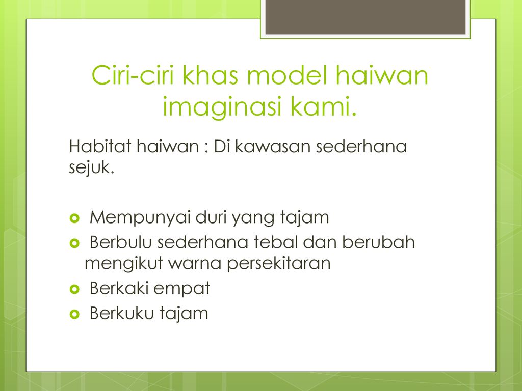 Model Haiwan Imaginasi Ppt Download