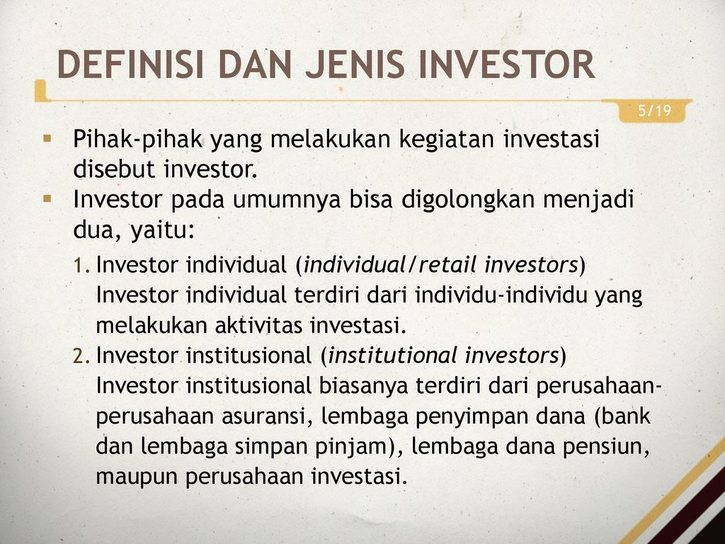 CAKUPAN PEMBAHASAN Overview Definisi Investasi Investasi Dan Konsumsi ...