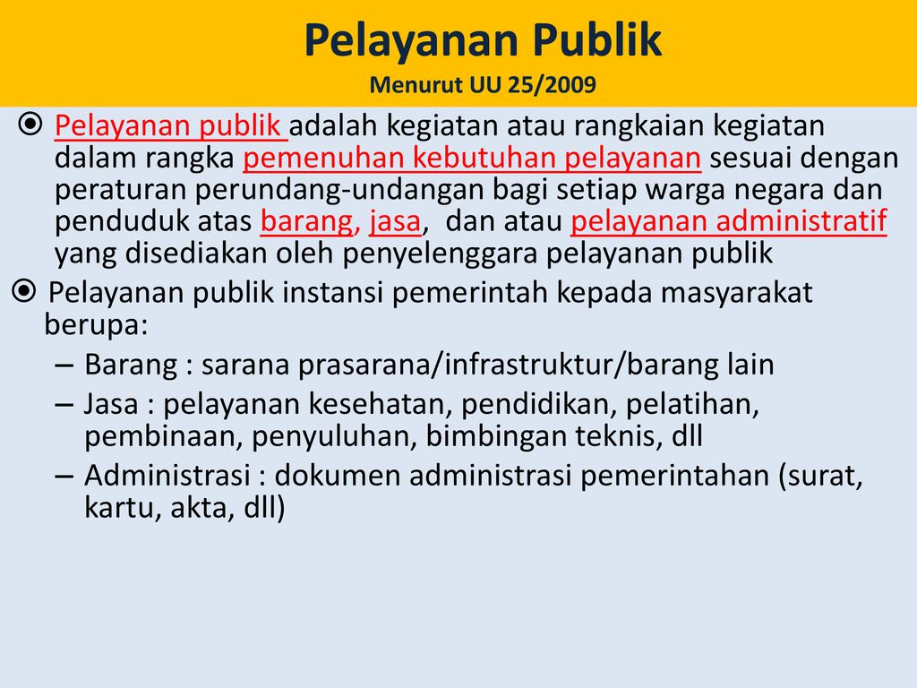 Implementasi Pelayanan Publik - Ppt Download