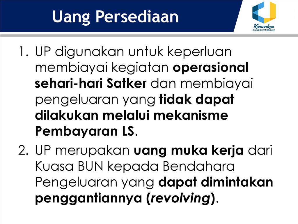 Pengelolaan Uang Persediaan - Ppt Download