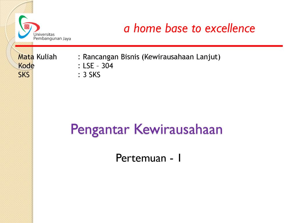 Pengantar Kewirausahaan - Ppt Download