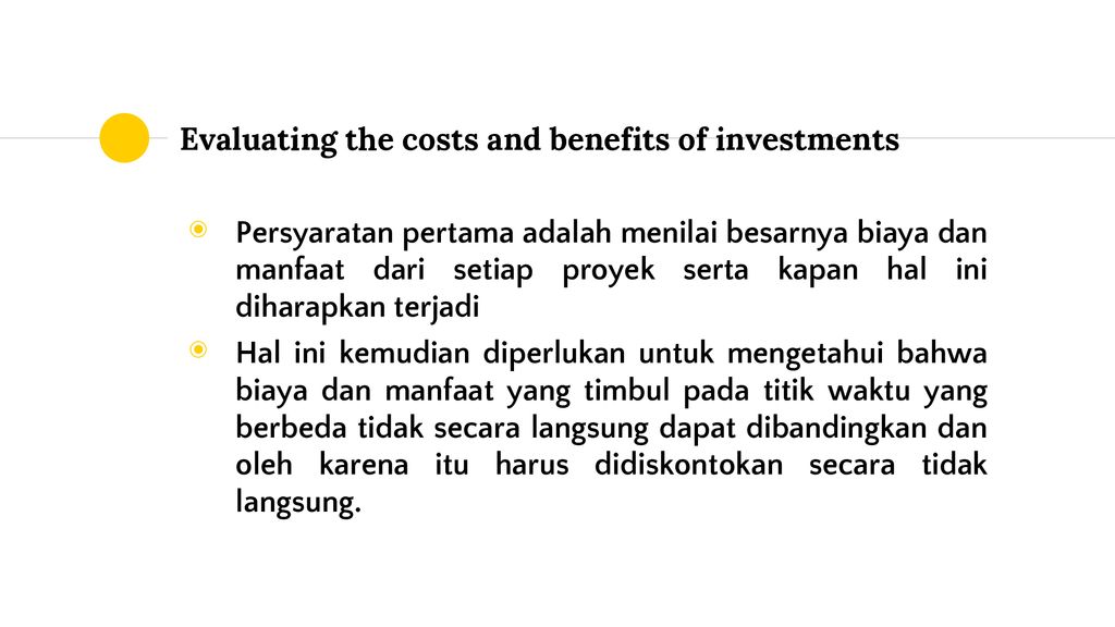 Investment Appraisal Adalah