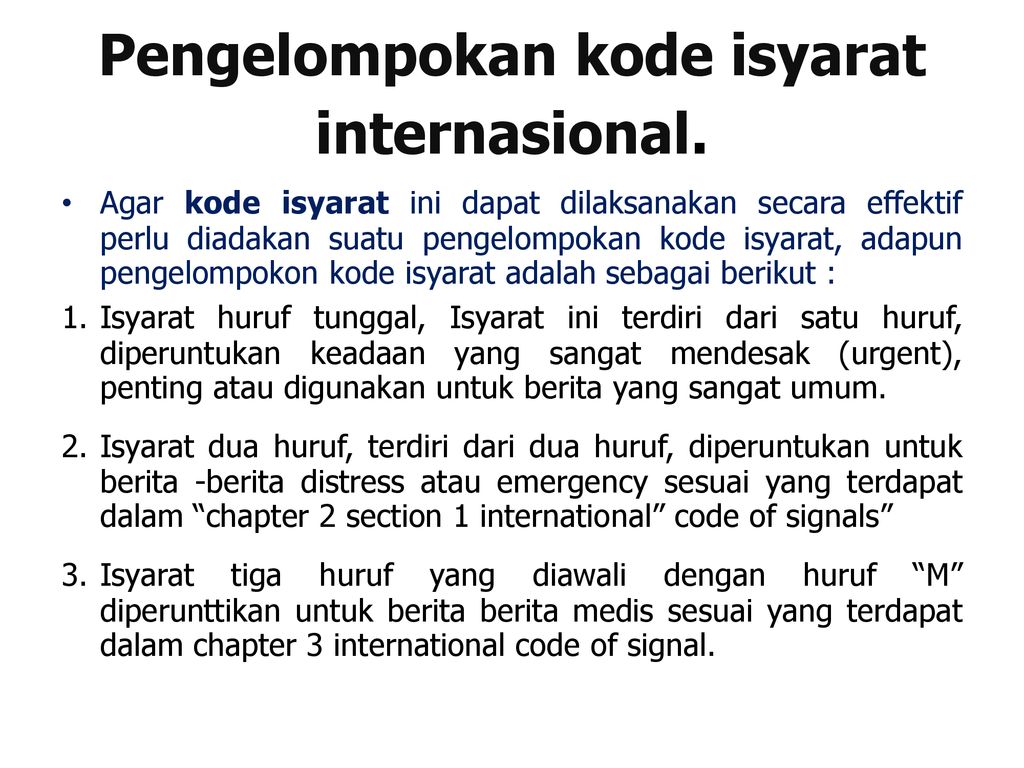 Kode Internasional – Sinau