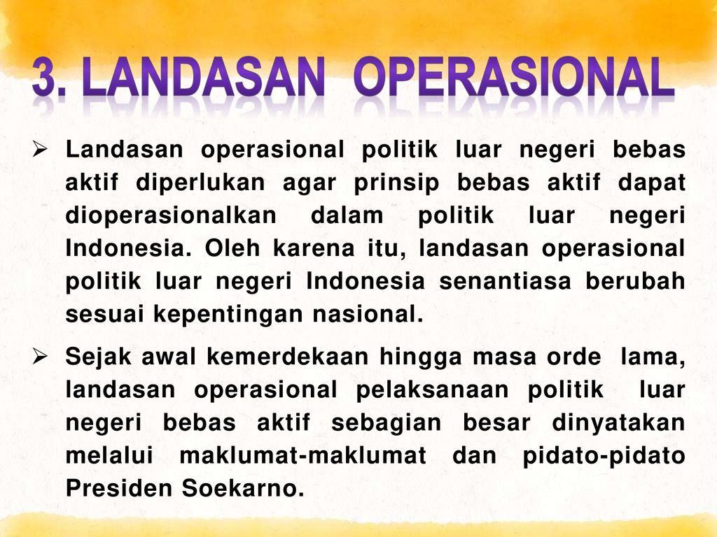 Landasan konstitusional pelaksanaan politik luar negeri indonesia adalah