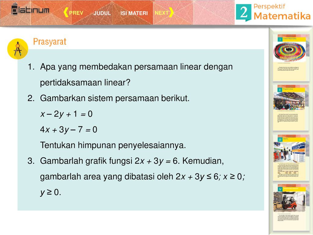 Ii Program Linear Toko Sandang Nyaman Menjual 2 Jenis Kain Berdasarkan Kualitas Kualitas Istimewa Terdiri Atas 10 Rol Kain Motif Dan 15 Rol Kain Polos Ppt Download