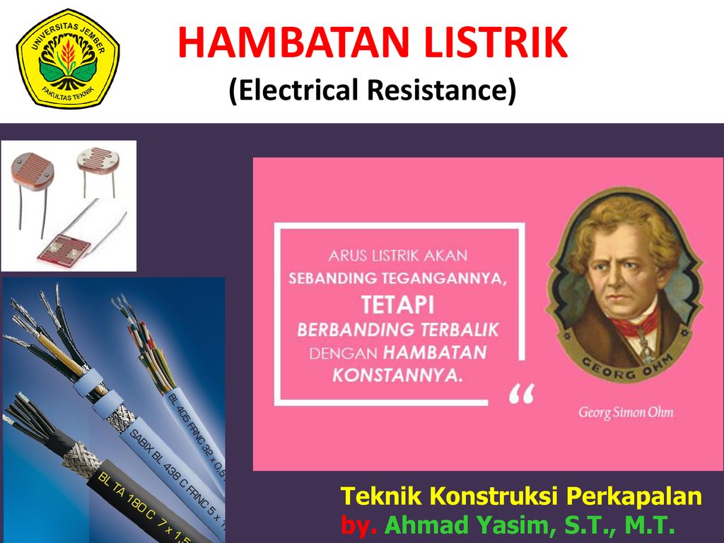 Hambatan Listrik Electrical Resistance Ppt Download