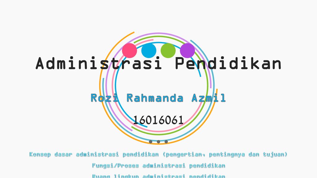 Administrasi Pendidikan - Ppt Download