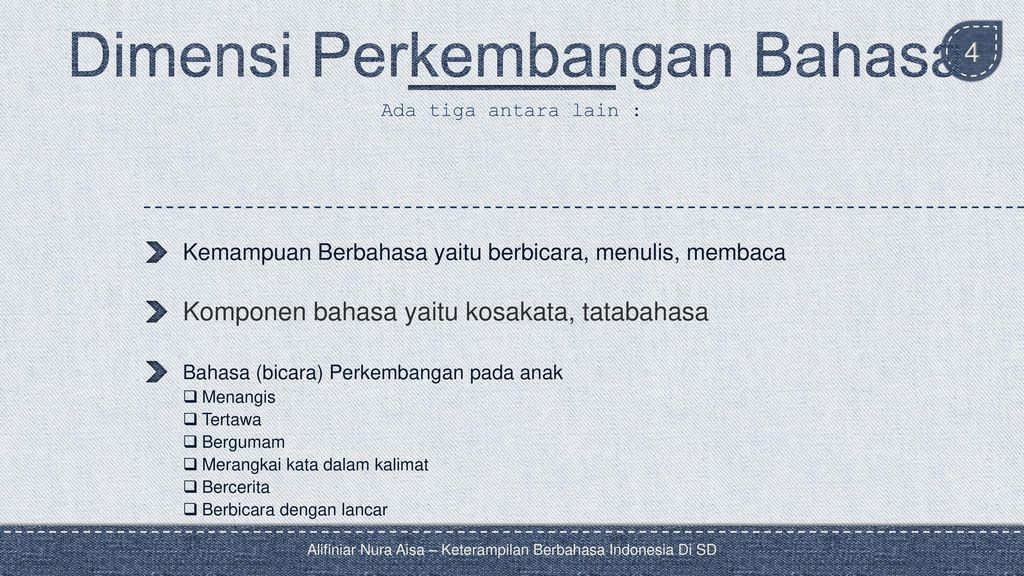 Keterampilan Berbahasa Indonesia Di Sd Ppt Download