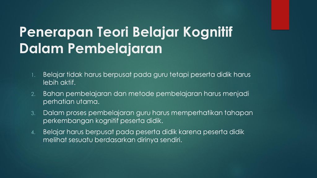 Teori Belajar Dan Penerapannya Dalam Pembelajaran “lanjutan” Ppt Download 3844