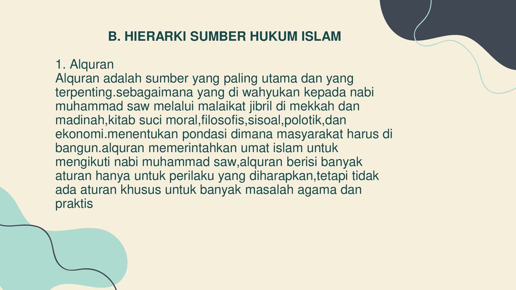 BAB V HUKUM ISLAM DAN PERBEDAAN MADZHAB - Ppt Download