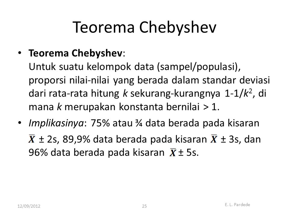 Teorema Chebyshev